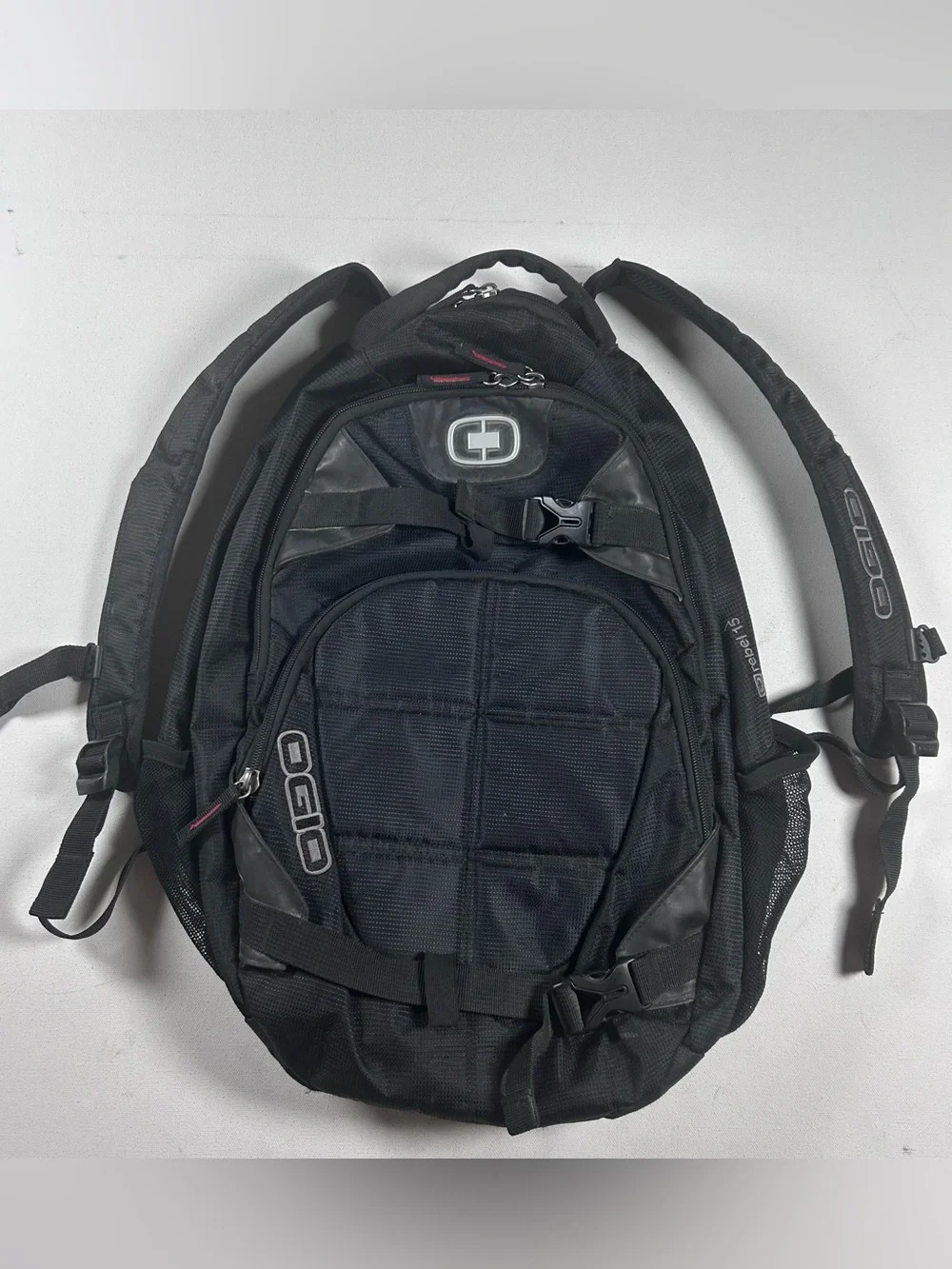 OGIO Rebel 15 Laptop Backpack Black Skateboard Straps RARE